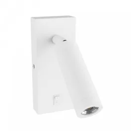   MADARA SLIM MR11 SWITCH SCONCE 230V IP20 38x95 + base140x60x25 WHITE SLIP003039 SpectrumLED