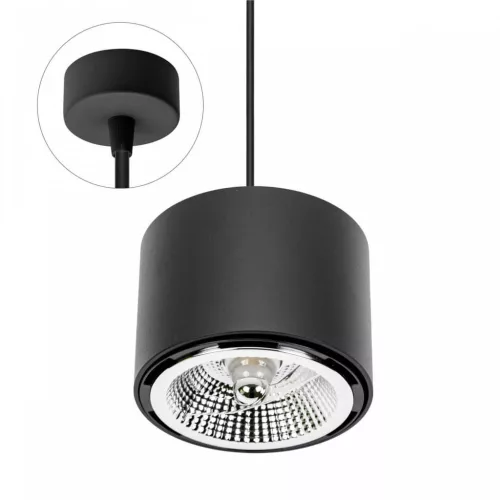CHLOE AR111 GU10 háromfázisú sínes lámpa,max. 20W, Fekete SLIP005011_ZWIS SpectrumLED