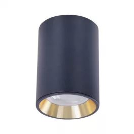   CHLOE MINI IP20 kerek, ház fekete, gyűrű arany, perem fekete SLIP005016 SpectrumLED