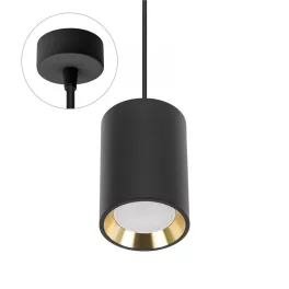   CHLOE GU10 MINI Felületi MOUNTED GU10 250V IP20 70X100MM Fekete,  GOLD INSIDE ROUNDED PENDANT SLIP005016_ZWIS SpectrumLED