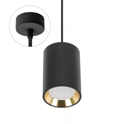 CHLOE GU10 MINI Felületi MOUNTED GU10 250V IP20 70X100MM Fekete,  GOLD INSIDE ROUNDED PENDANT SLIP005016_ZWIS SpectrumLED