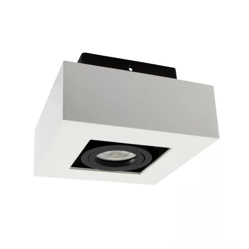 MIRORA GU10 IP20 négyszögletes fehér/fekete SLIP005045 SpectrumLED