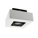 MIRORA GU10 IP20 négyszögletes fehér/fekete SLIP005045 SpectrumLED