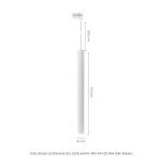 CHLOE SLIM MR11 3F 250V IP20 40x500 mm +1 méter kábel állítható szórásszög fehér SLIP005051 SpectrumLED