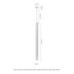 [OUTLET] CHLOE SLIM MR11 250V IP20 40x500 mm +1 méter kábel állítható szórásszög fehér SLIP005053 SpectrumLED