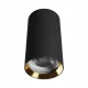 CHLOE VARIOSA GU10 SURFACE MOUNTED GU10 230V IP20 55x100MM BLACK / GOLD ROUND SLIP005061 SpectrumLED