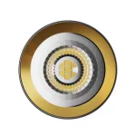 CHLOE VARIOSA GU10 SURFACE MOUNTED GU10 230V IP20 55x100MM BLACK / GOLD ROUND SLIP005061 SpectrumLED