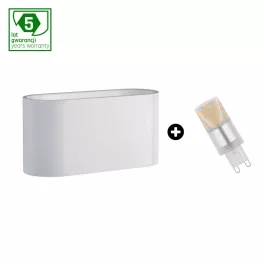   Set 5y warranty - SQUALLA G9 white + LED G9 4W CW SLIP006009_WOJ14435 SpectrumLED