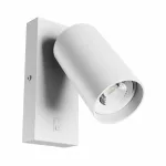 SQUALLA VARIOSA SWITCH GU10 SCONCE 230V IP20 55x100MM WHITE ROUND SLIP006021 SpectrumLED
