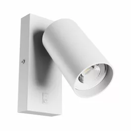  SQUALLA VARIOSA SWITCH GU10 SCONCE 230V IP20 55x100MM WHITE ROUND SLIP006021 SpectrumLED