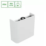 LUNARIX SCONCE 2W CCT 230V IP54 Ra90 110x100x40mm WHITE, up/down light SLIP007016 SpectrumLED