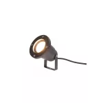 FLORI GU10 ALU 250V IP65 98X145MM BLACK SPIKE, REGULATED SLIP012012 SpectrumLED