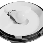 NYMPHEA OMNI BLACK E27 230V IP65 IK08 FI300X90MM BLACK ROUND SLIP031052 SpectrumLED