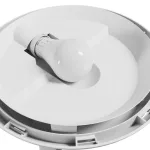 NYMPHEA OMNI WHITE SENSE E27 230V IP65 IK08 FI300X90MM WHITE ROUND SENSOR MODULE SLIP031055 SpectrumLED