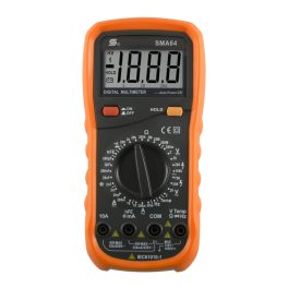   Home SMA 64 digitális multiméter, egyenfeszültség, váltófeszültség, egyenáram, váltóáram, ellenállás, hőmérséklet mérése,, SMA_64