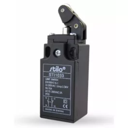   STI1033 Végálláskapcsoló egyir.műk.görg.(vízsz.), 3A/240VAC, 1NC+1NO, műa.ház, IP65, PG13,5, Stilo