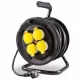STI1167 2  pólusú műa.kábeldob fém tartóval  25fm H07RN-F 3G1,5mm2 IP44 4x2P+F GT!!! Stilo