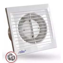   STI1311 Ventilátor   STILO 100 MTL időkapcsolós WC mennyezeti, gördülőcsapágyas
