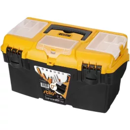   STI1529 Stilo szerszámosláda kihajtható tárolókkal 17" 434x250x238mm