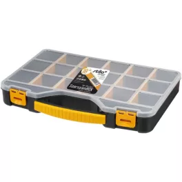   STI1537 Stilo rekeszes szortimenter fekete 18" 420x305x61mm