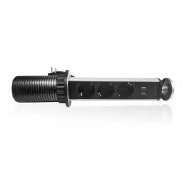   Hálózati elosztó REJTETT 3-1,5fm +2xUSB(2,1A 5V) Stilo STI1566