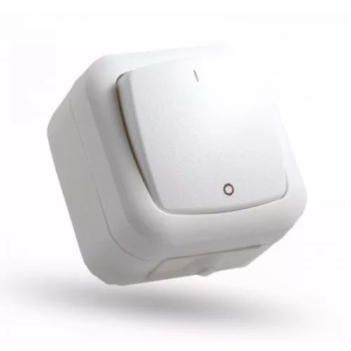 STI293 STILO AQUA 102 IP54 fehér  kétpólusú kapcsoló