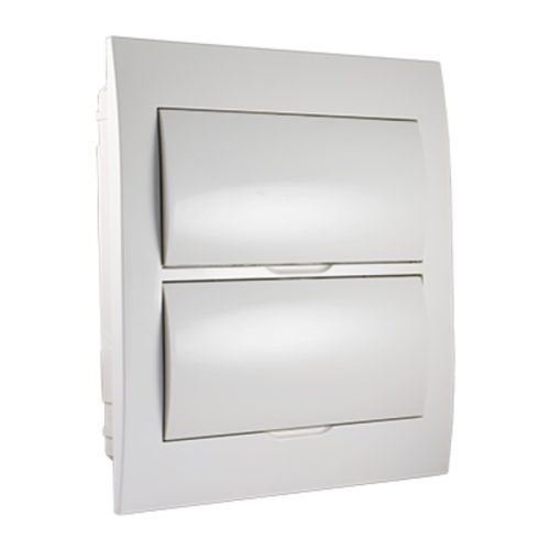 STI464 STILO süllyesztett elosztó 2/24-modulos FEHÉR ajtós STD5 (FLUSH M.)