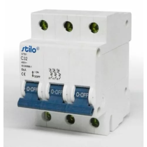 STI585 3C 32A  6kA Stilo Kismegszakító STB1-63 3 pólusú