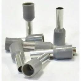   Érvég hüvely szigetelő 4,0mm/ 9 szürke E4009 STI742 Stilo
