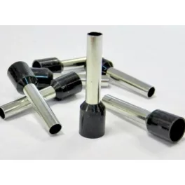   Érvég hüvely szigetelő 6,0mm/12 fekete E6012 STI744 Stilo