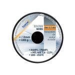 Home SW 2/100 forrasztóón, 2mm, 100g, európai gyártótól származó kiváló minőségű forrasztóón, összetétel: SN/PB: 60/40%, gyanta: 2,0%, SW_2_100