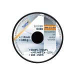 Home SW 2/100 forrasztóón, 2mm, 100g, európai gyártótól származó kiváló minőségű forrasztóón, összetétel: SN/PB: 60/40%, gyanta: 2,0%, SW_2_100