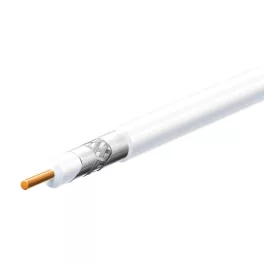   Home S 6TSV/WH koax kábel, 75 Ohm, PVC és PE szigetelés, réz bevonatú acél ér, alumínium + PET fólia 96 szál aluharisnya, 305m, fehér, S_6TSV_WH