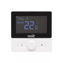   Home THE25B digitális termosztát, falra szerelhető, programozható, ablaknyitás-érzékelés, fagyvédelmi funkció, fekete