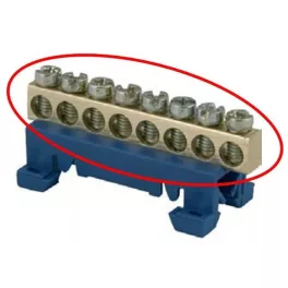   Tehnoplast Földelő és nullvezető bekötőkapocs 10 furattal THP-K10