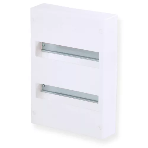Tehnoplast Falon kívüli kiselosztó doboz, A sorozat, 24 modulos, ajtó nélkül, 2 soros, 250x353x70 mm, IP40 THP-N24A