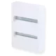 Tehnoplast Falon kívüli kiselosztó doboz, A sorozat, 24 modulos, ajtó nélkül, 2 soros, 250x353x70 mm, IP40 THP-N24A