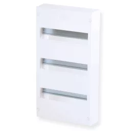   Tehnoplast Falon kívüli kiselosztó doboz, A sorozat, 36modulos, ajtó nélkül-3soros, 250x463x70 mm, IP40 THP-N36A
