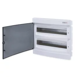   Tehnoplast Süllyesztett kiselosztó doboz, C sorozat, 36 modulos,átlátszó ajtó-2soros,392x357x106mm,IP40 THP-U2x18C