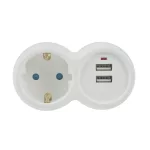 Technik Professional Elosztó Fali 1 utas + 2 USB-A 16A