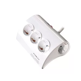   Technik Professional Elosztó Asztali 5 utas 1,5m kábel + 2 USB + kapcsoló 16A