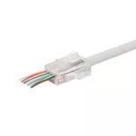 Home TS 51 átmenő dugó, 8P/8C (RJ 45), nyitott front, gyors, TS_51PRO
