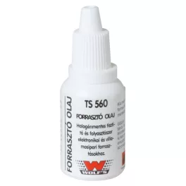   Home TS 560 forrasztóolaj, kismértékben aktivált klórmentes folyósító szer villamos ipari és elektronikai finom forrasztási munkákhoz, 20ml, TS_560