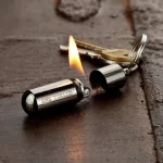 True Utility Firestash, TU262K, vízálló öngyújtó, krómozott cink, hagyományos öngyújtóbenzin, TU262K