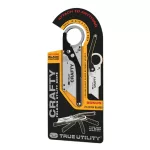 True Utility Crafty, TU590, fekete titániumbevonatú nyél, cserélhető penge, összecsukható, TU590