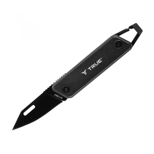 True Utility Modern Keychain Knife, TU7060N, 4 cm rozsdamentes acél penge, multifunkcionális, eloxált alumínium markolat, TU7060N