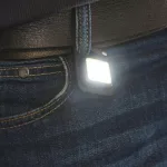 True Utility Buttonlite, TU919K, tölthető lámpa, 4 funkció, 47 lm COB LED, Li-ion, rozsdamentes acélváz, TU919K