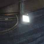 True Utility Buttonlite, TU919K, tölthető lámpa, 4 funkció, 47 lm COB LED, Li-ion, rozsdamentes acélváz, TU919K