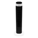 Home TWFR100B oszlopventilátor, 45 W, 3 sebességfokozat, távirányító, kikapcsolás időzítés, oszcillálás, nagy méretű kijelző