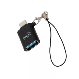   Home USBCA3 usb-c átalakító, USB3.0, 3.0 A, 60 W, usb-c dugó, usb-a aljzat, gyorstöltés, adattovábbítás